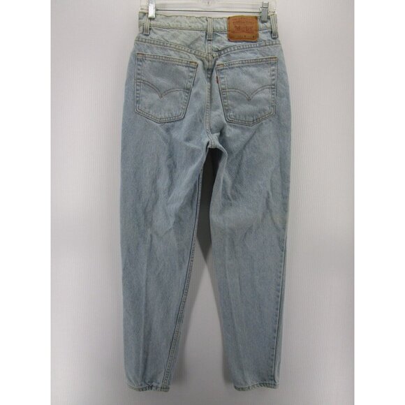 VINTAGE Levis 521 Jeans 10 Mom Tapered Leg Red Tab Logo 90s Preppy - Picture 6 of 12